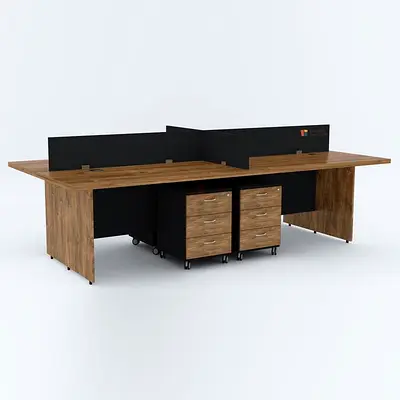 Premium Look Workstation Desk For 4 Person