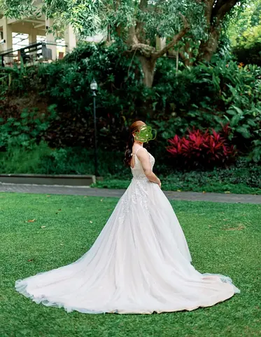 Wedding Gown - A-Line Champagne Color