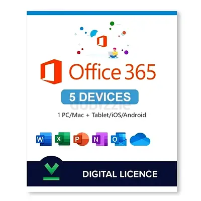 Microsoft office 5 devices 1 year