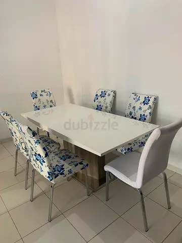 Dining Table with Six Chairs