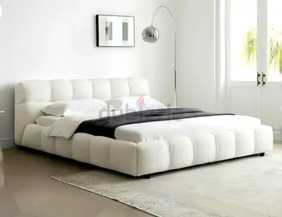 Brend New high quality fabric luxury king size 180x200 Bed with spring mattress available