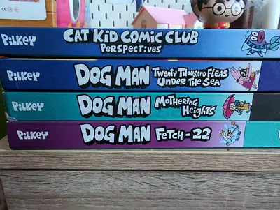 Dog Man Series and Cat Kid Comic Club