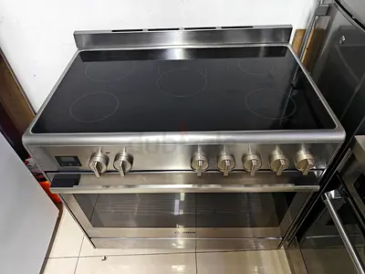 BOSCH  model series 8 full electric ceramic  5 hobs cooking range oven dual fan cooking range 90x60
