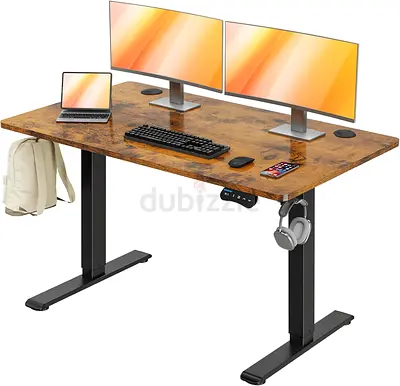 Brand New Walnut Dark Brown Electric Standing Desk 120x60cm