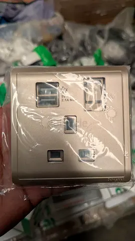 Schneider single switch socket with USB