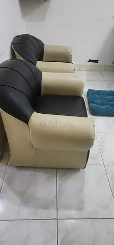 Stylish Black and Beige Armchair sofas 02 Quantity