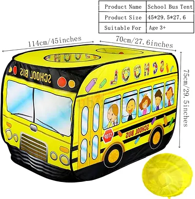Brand new Fun School Bus Tent for Kids