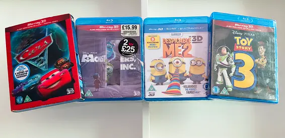 4 Kids Blu-ray 3D Movie DVD’s (Brand New / Sealed)