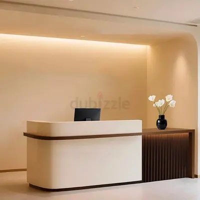 Trendy Reception Desk For Office | Front Reception Desk with Storage
