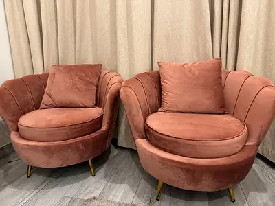 Elegant Velvet Accent Chairs – Set of 2