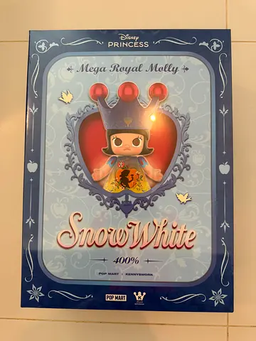 Mega Royal Molly 400% Snow White – POP MART - Sealed Box – Rare Collectible