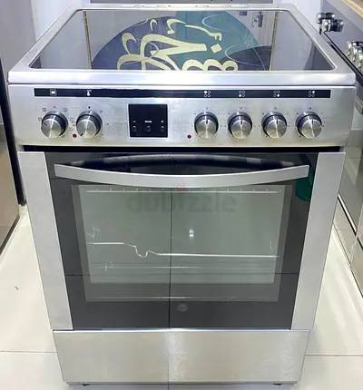 HOOVER latest model full electric ceramic 4 HOBS oven fan STOVE 60x60 COOKING RANGE