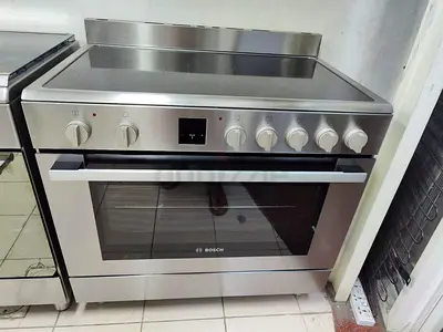BOSCH latest model full electric ceramic 5 hobs cooking range oven fan stove 90x60