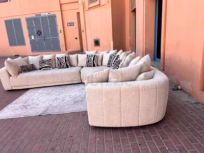 Pan Emirates Corner Sofa Beige