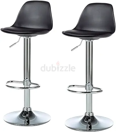 Modern Set of Adjustable Bar Stools