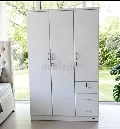Stylish White Wardrobe with Drawers