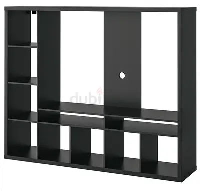 Ikea Lappland stylish Modern Entertainment Center in Black