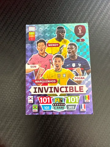 Invincible Collectible Card featuring Marquinhos, Mendy, Son, and Pogba