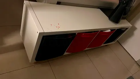 Ikea shelving unit without boxes
