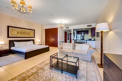 Huge Sea View Studio in Murjan Jbr