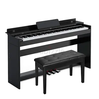Digital Piano With Stool 88 Hammer Action Keyboard