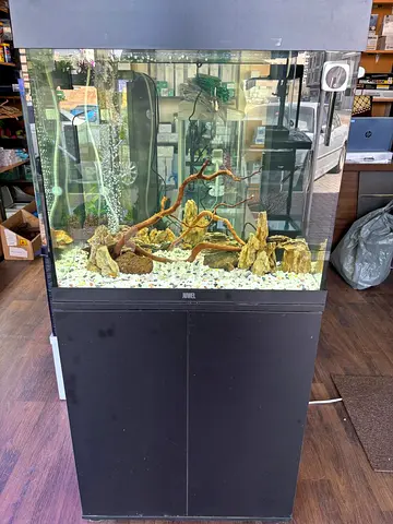 Juwel Lido 120 Marine Aquarium  Cabinet – Black | 4K Reef-Ready Glass Fish Tank System 60x40x58