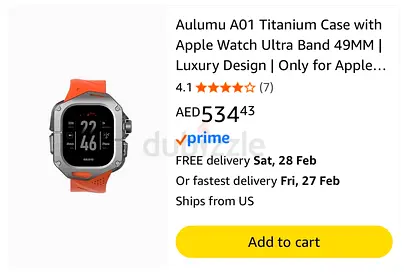 Watch ultra titanium case