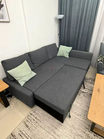 Brand New Ikea sofa bed with storage grey Color