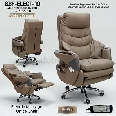 Electric Massage Office Chair with Recliner