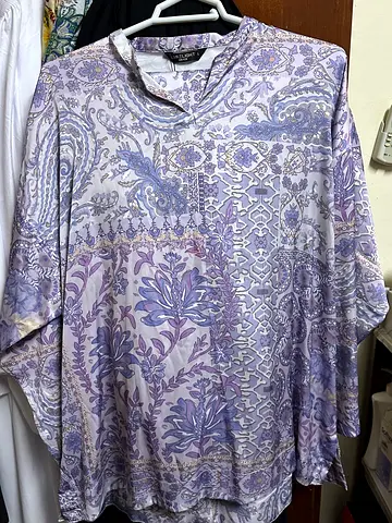 Limelight Beautiful Lavender Printed Kaftan