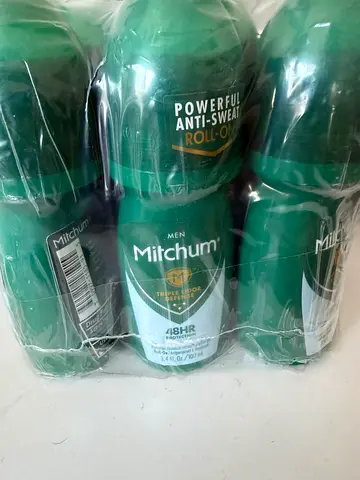 Brand New Mitchum Men’s Deodorant - Anti-Sweat Roll-On (Pack of 6) Antiperspirant