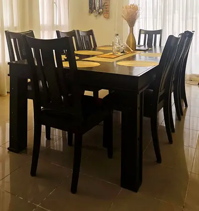 Chic Coffee Brown Dining Set for Sale