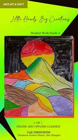 Art and craft class and caricature in events.