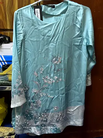 Limelight Elegant Blue Embroidered Top