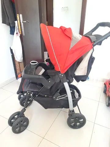 Junior Brand Red Stroller in Good Condition