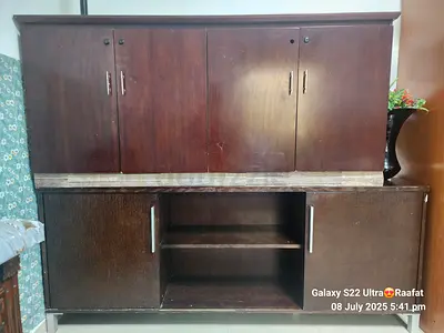 Sturdy Wooden Cabinet with Storage Space