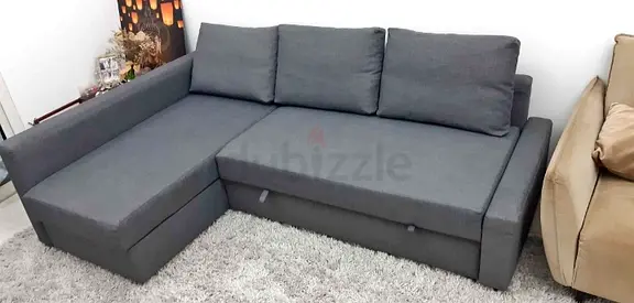 Comfortable Grey Sofa bed with Storage