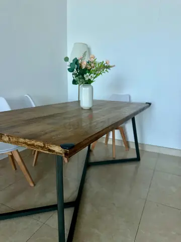 Wooden table for 6 persons