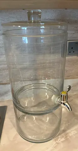 Water glass dispenser with fruit container 10L