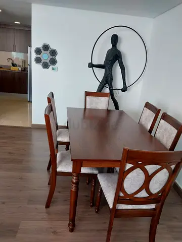 Brand new dining table with 6 chair available