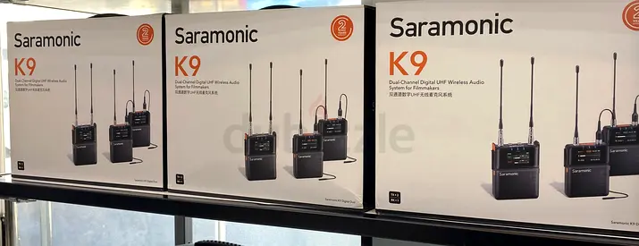Saramonic K9 Lavalier Microphone Wireless, Professional Dual Channel UHF Microphone