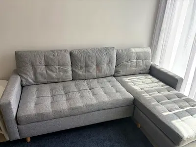 Modern Gray Sofa with Chaise Lounge