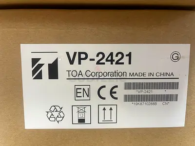 TOA Corporation VP-2421 Equipment