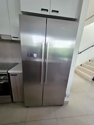Siemens Stainless Steel Side-by-Side Refrigerator like New