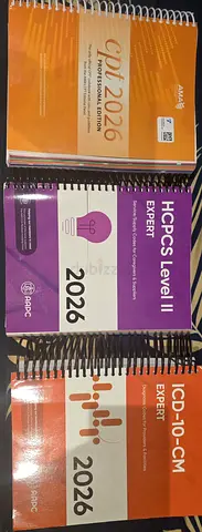 AAPC 2026 BOOKS: ICD 10 CM,CPT, HCPCS BOOKS