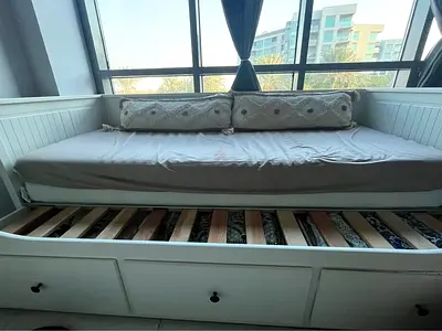 ikea  hamness daybed with ikea mattress