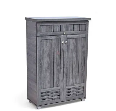 Stylish Gray Wooden Cabinet for Storage