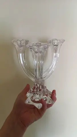 Villeroy and Boch - Vintage Crystal 3 Arm Lucca Candle Holder