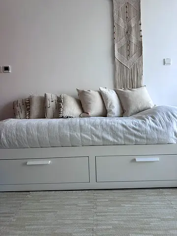 BRIMNES Bed for 1 or 2 - without mattresses