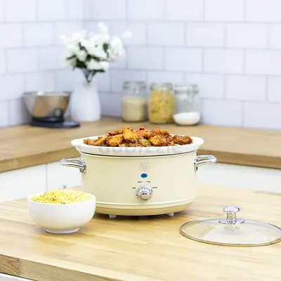 Swan SF17031CN Retro Slow Cooker with 3 Temperature Settings, 3.5L, 320W,  ( Fix Price )